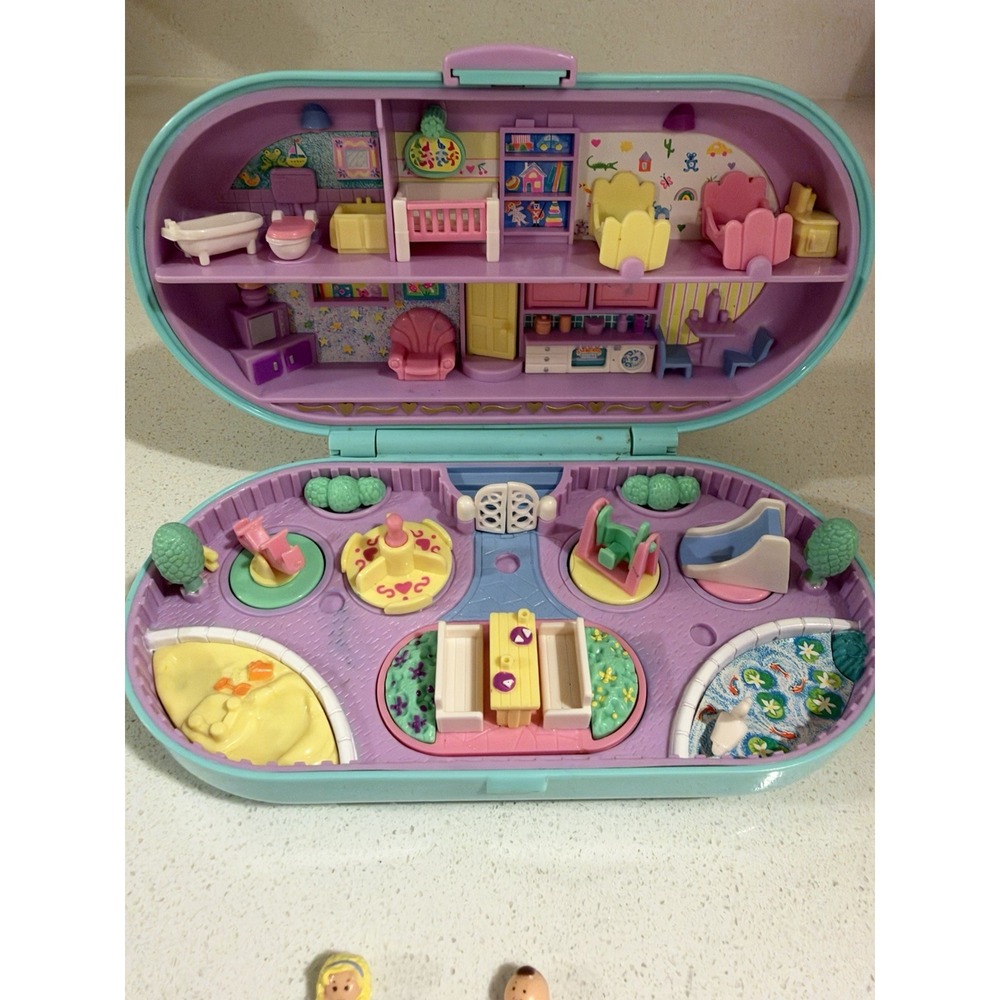 VTG 1992 Polly Pocket Babysitting Stamper Set